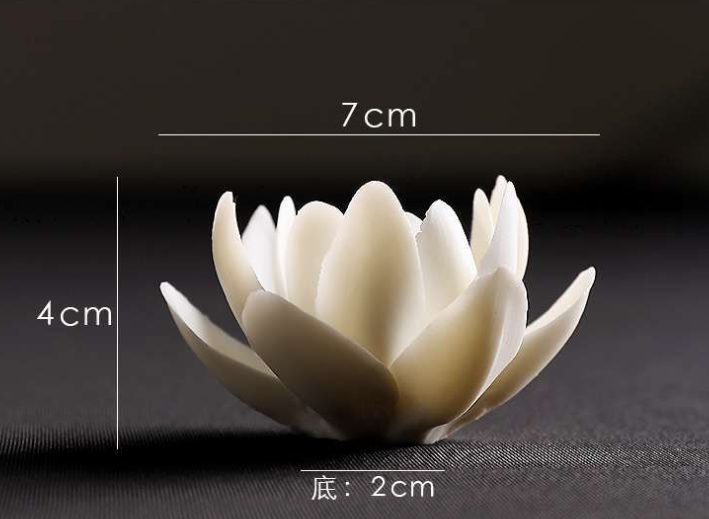 Creative ceramic handmade lotus and water lily thread incense burner