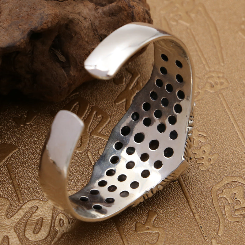 Vintage Personalized and domineering Dapeng Bird Wide Open Bracelet