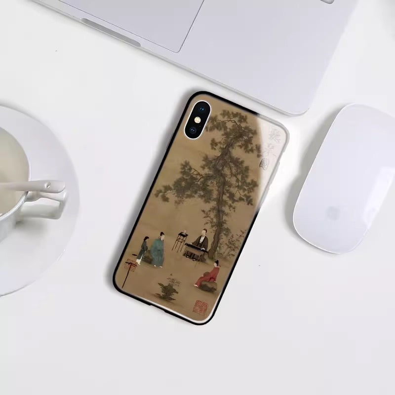Listening To The Qin Apple Iphone Phone Protective Case(2 Sets)
