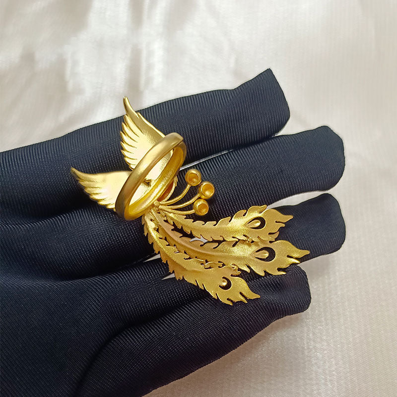 Ancient Phoenix Wedding Lace Ring
