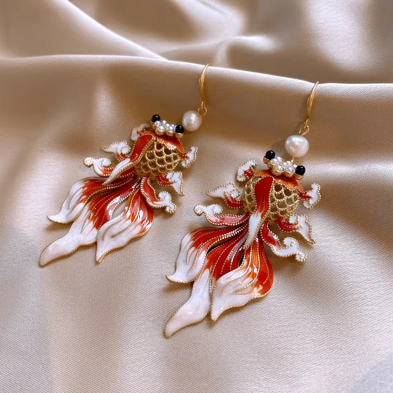 Chinese Style Branch & Faux Pearl Adjustable Ring – Elegant Alloy Open Ring for Women