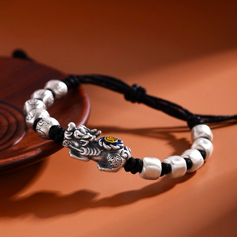 Pixiu weave Bracelet - Sterling Silver