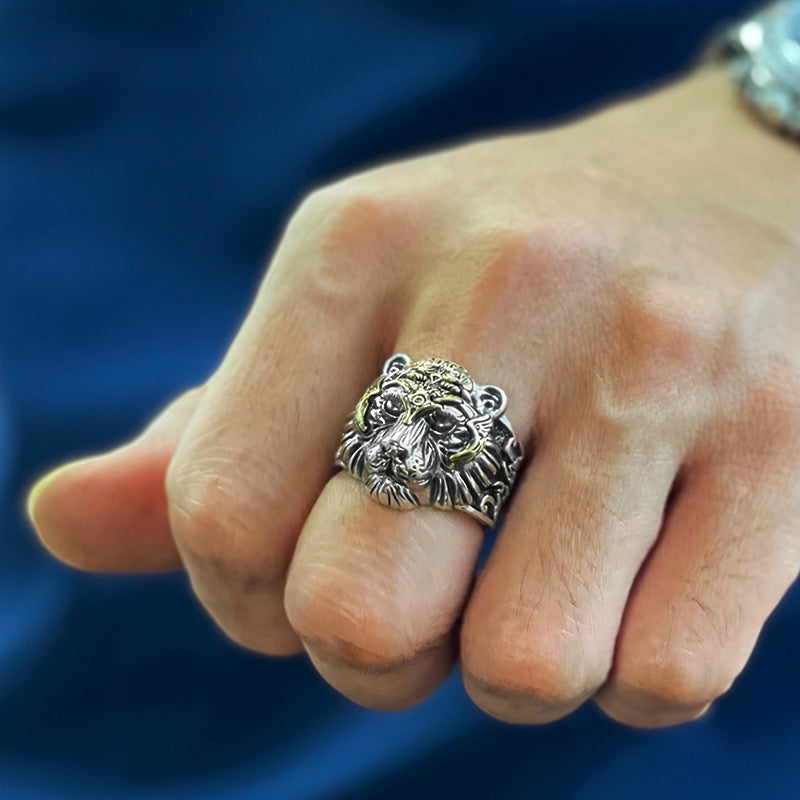 Tiger Ring - Sterling Silver