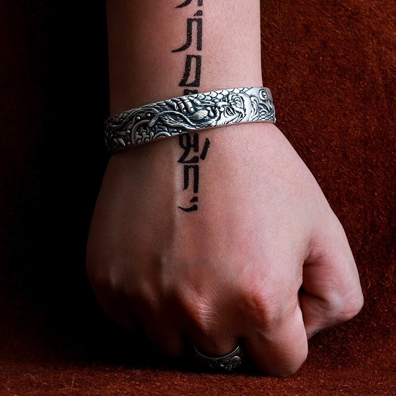 Guan Gong bracelet - sterling silver