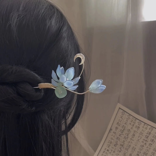 Lotus Moon Hairpin: A Thousand-Year Love