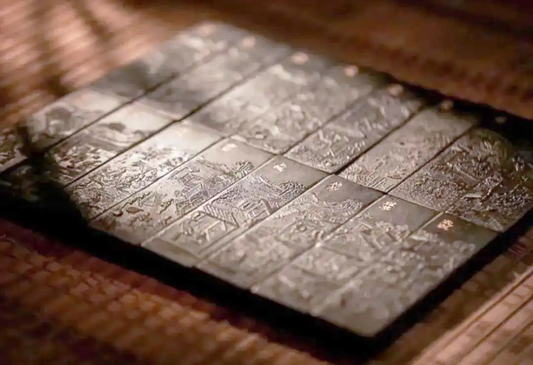 Decorated traditional Chinese inksticks