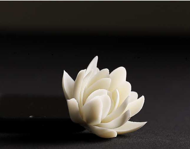 Creative ceramic handmade lotus and water lily thread incense burner
