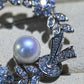 Elegant White Freshwater Pearl Floral Brooch