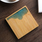 Traditional Craft Creative Bamboo Poetic Tea Cup Mat Set (1 set of 7 options)
