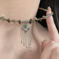 Jade Ruyi Lock Tassel Necklace
