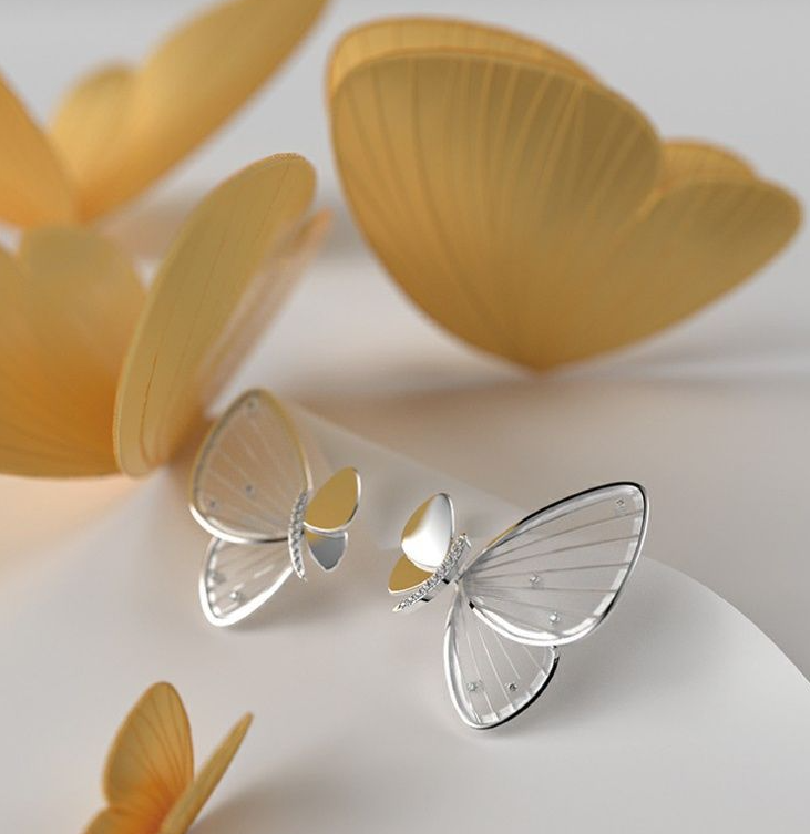 Chinese Butterfly Style Earrings