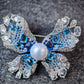 Butterfly Pearl Brooch | Natural Freshwater Pearl 10–11mm Elegant White Jewelry Pin