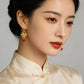 3D Swallow Relief Earrings – Traditional Chinese Inspired Statement Earrings for Women