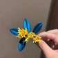Traditional Chinese Silk Thread Osmanthus Hair Clip – Handmade Ethnic Hair Accessory for Women