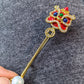 Lion Dance Pearl Brooch | Natural Freshwater Pearl 8–9mm White Luxury Statement Jewelry Pin