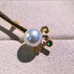 Lion Dance Pearl Brooch | Natural Freshwater Pearl 8–9mm White Luxury Statement Jewelry Pin