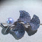 Ginkgo Pearl Brooch | Natural Freshwater Pearl 8–9mm White Luxury Leaf Jewelry Pin