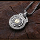 Tai Chi Bagua Rotating Vintage Necklace-sterling silver