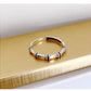 Vintage Bamboo Segment Adjustable Ring – Minimalist Polished Silver Band