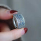 Oriental Lucky Symbol Ring – 925 Silver Vintage Engraved Open Ring for Women and Men