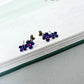 925 Sterling Silver Blue Plum Blossom Stud Earrings – Enamel Floral Chinese Style Dainty Flower Earrings for Women