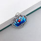 Enamel Lotus Ruyi Lock Pendant
