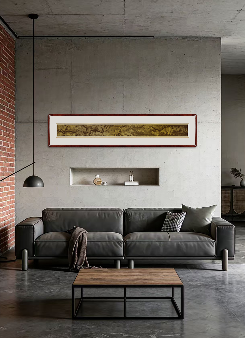 Along the River During the Qingming Festival – Handcrafted Chinese Repoussé & Chasing Wall Art (Horizontal) | Luxury Song Dynasty Cultural Wall Décor