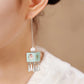 New Chinese Style Blue Lantern Drop Earrings – Hanfu & Qipao Elegant Jewelry