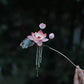 Handmade Velvet Lotus Flower Hairpins | Traditional Chinese Hanfu & Qipao Accessories