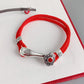Chinesisches rotes Ruyi-Symbol-Armband – handgefertigtes glücksverheißendes rotes Paar-Schnur-Design