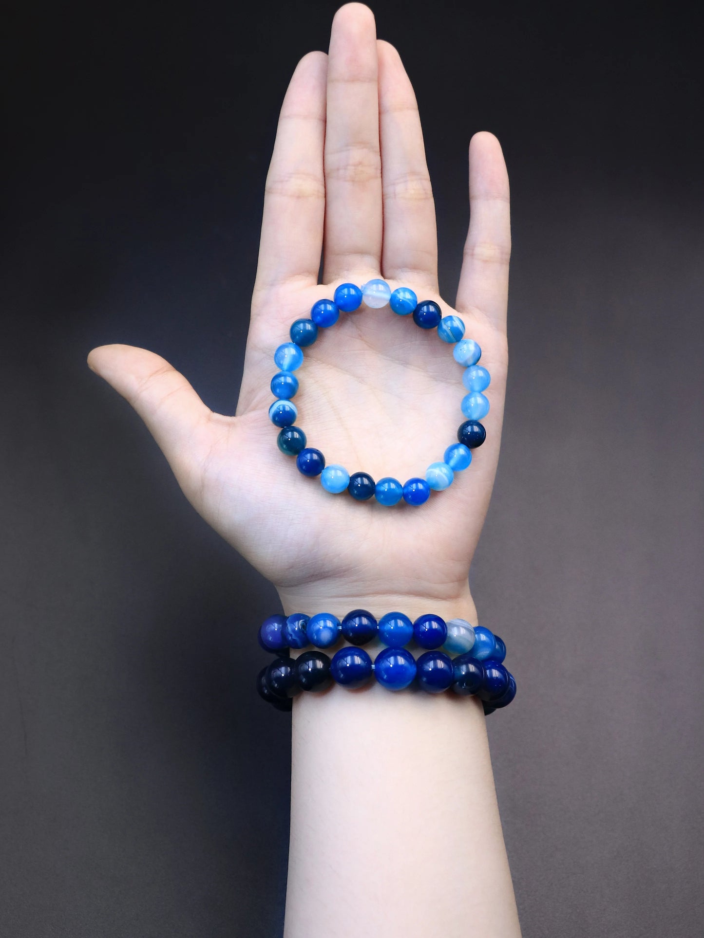 Blue Agate Crystal Bracelet – Enhance Communication & Soothe the Mind Naturally