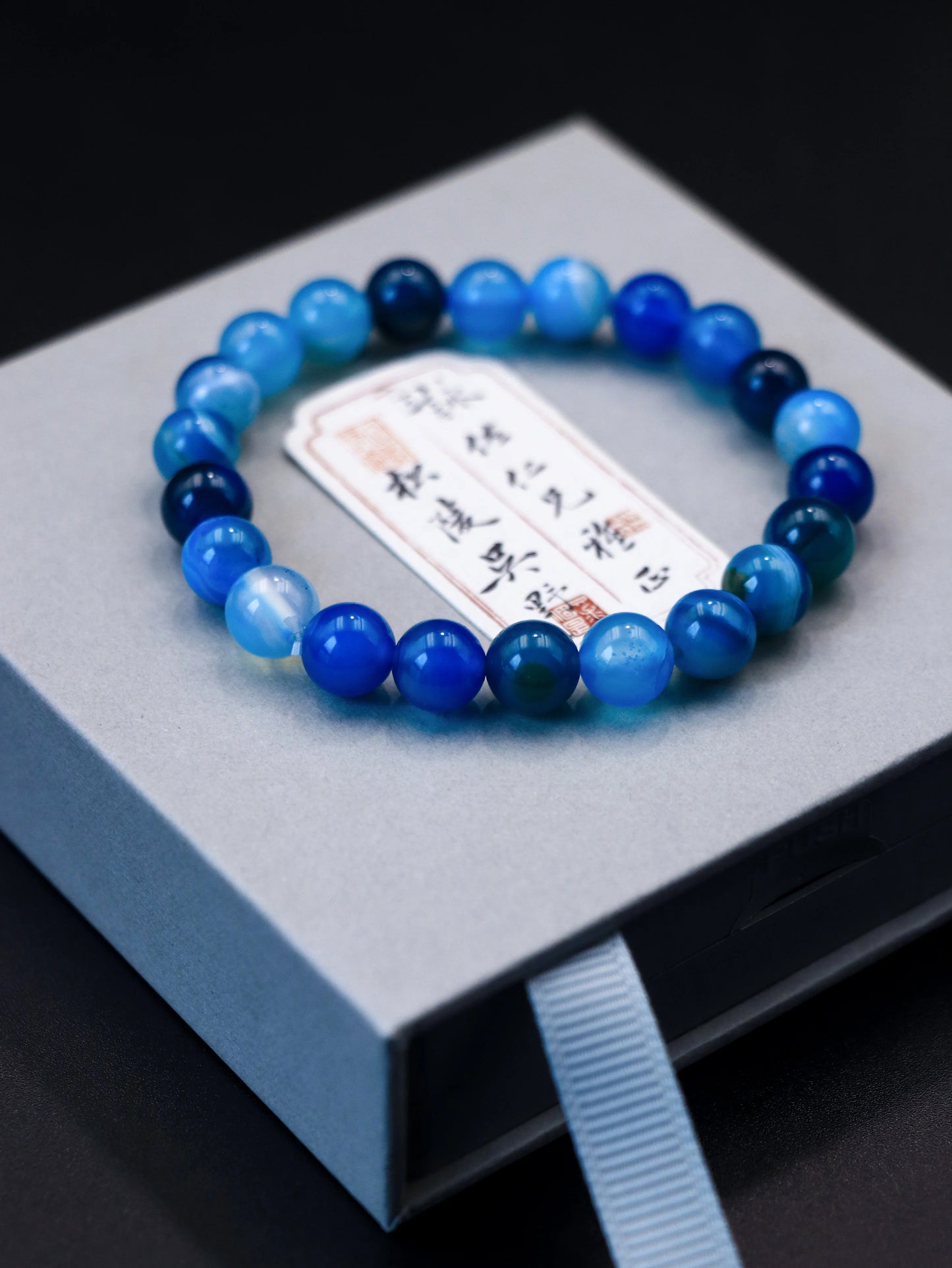 Blue Agate Crystal Bracelet – Enhance Communication & Soothe the Mind Naturally