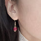 Cinnabar Red Earrings – Chinese Vintage Style Earrings for Women | Lucky Red Jewelry Gift
