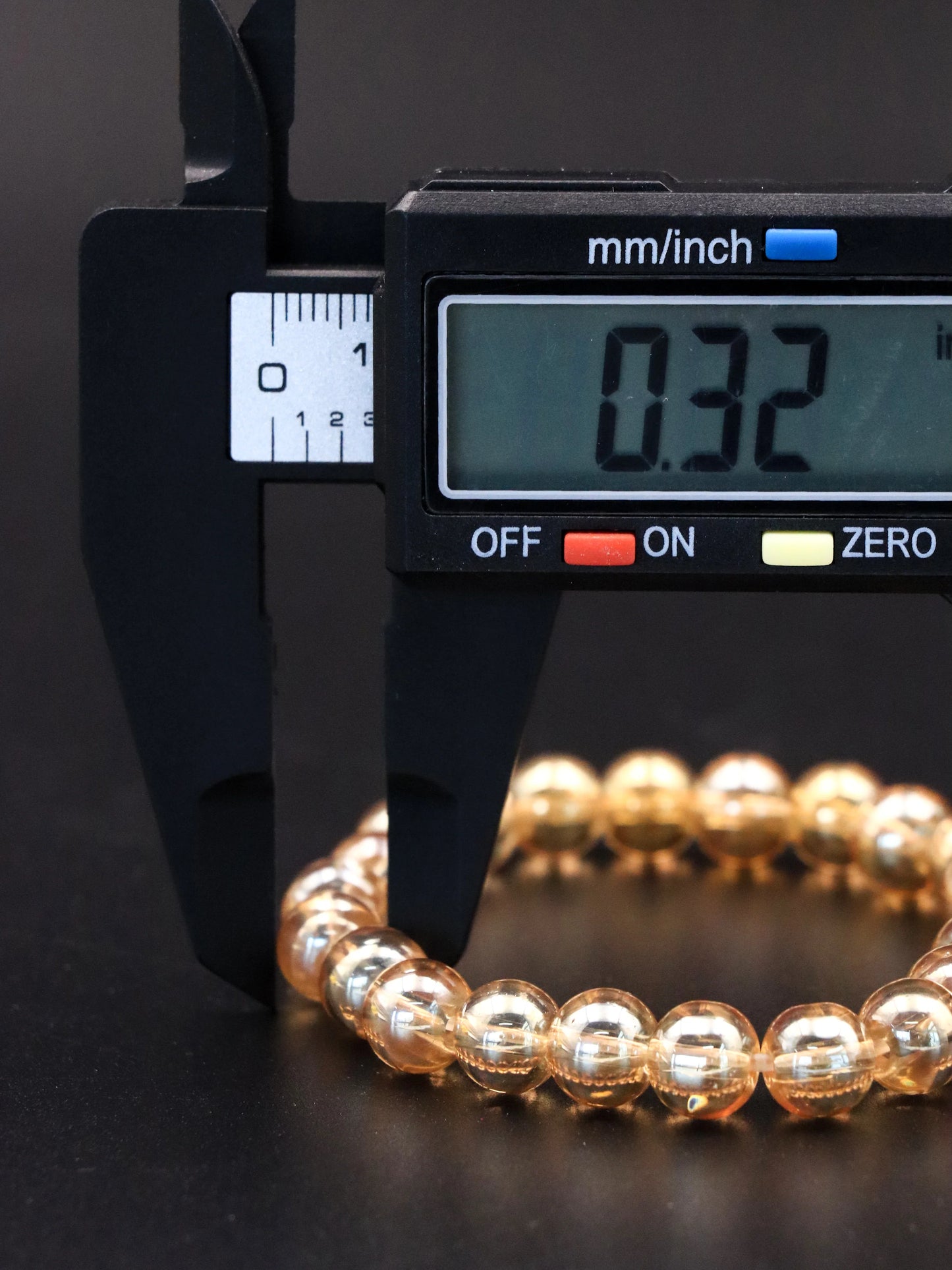 Champagne Glaze Bead Bracelet – Harmonizing Energy & Elegant Crystal Jewelry