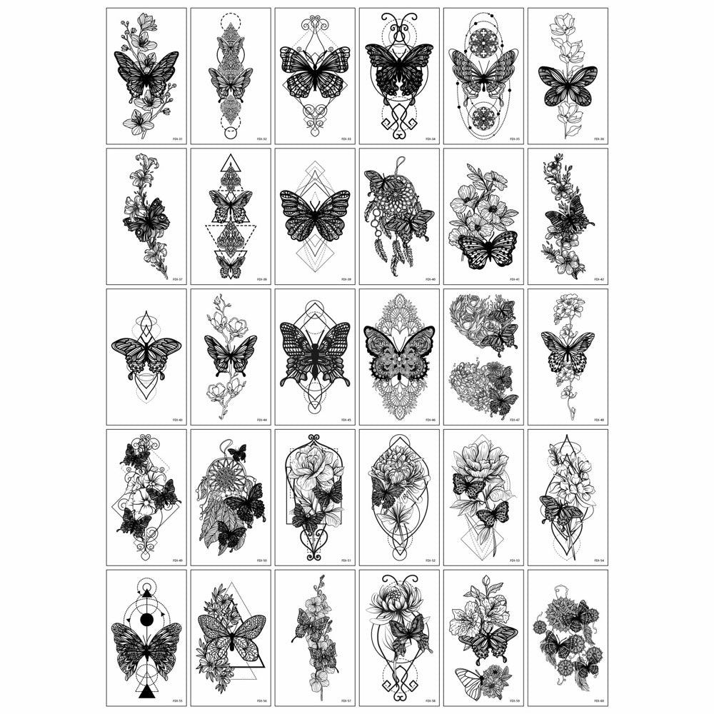 Traditional Chinese Butterfly Huadian/Sticker (1 Set)