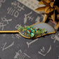 S925 Gold-Plated Silver Hairpin with Hetian Jade & Enamel Willow Leaf – Hanfu & Chinese Palace Style Accessory,