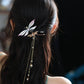 Dragonfly Long Tassel Spring Hair Clip – New Chinese Style Hanfu Hair Accessory
