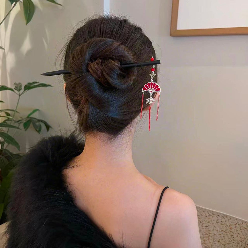 Chinese Fan and Chinese knot Hairpin
