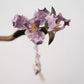 Purple Iris Velvet Flower Sandalwood Hairpin – New Chinese Style Tassel Hair Ornament