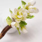 Jasmine Velvet Flower Sandalwood Hairpin – New Chinese Style Floral Hair Ornament