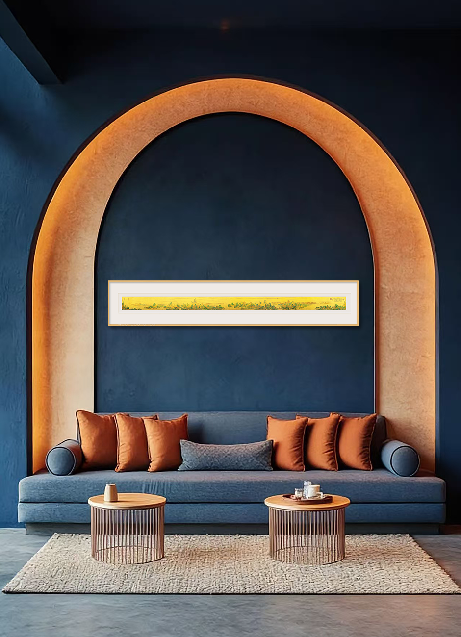 Thousand Miles of Rivers and Mountains – Handcrafted Chinese Repoussé Chasing Metal Wall Art