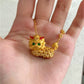 Chinese Mythical Qilin Necklace with Ancient Coin Pendant – Elegant Oriental Lucky Charm