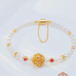 Chinese Style Floral Pearl Bracelet – Hydrangea Inspired Jewelry for Hanfu and Qipao Styling