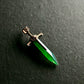 Green Jade Sword Pendant Necklace – Vintage Chinese Style Protective Talisman Jewelry