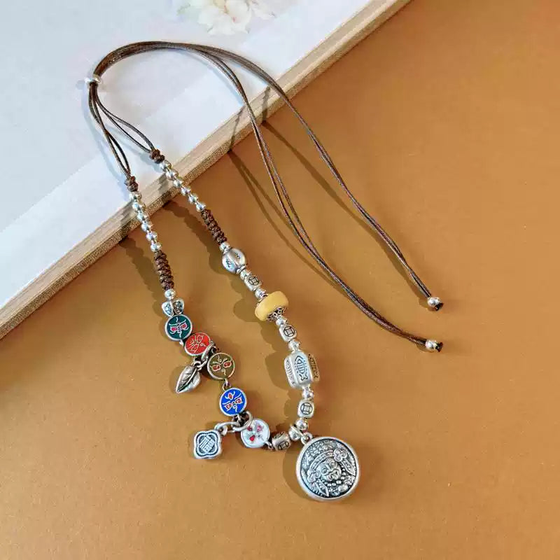 Five Wealth Gods Pendant Necklace – 999 Pure Silver