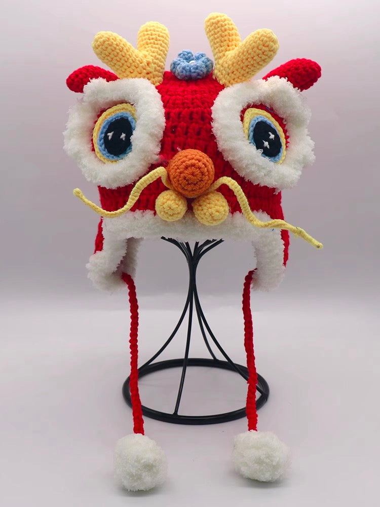 Chinese dragon Warm woolen hat