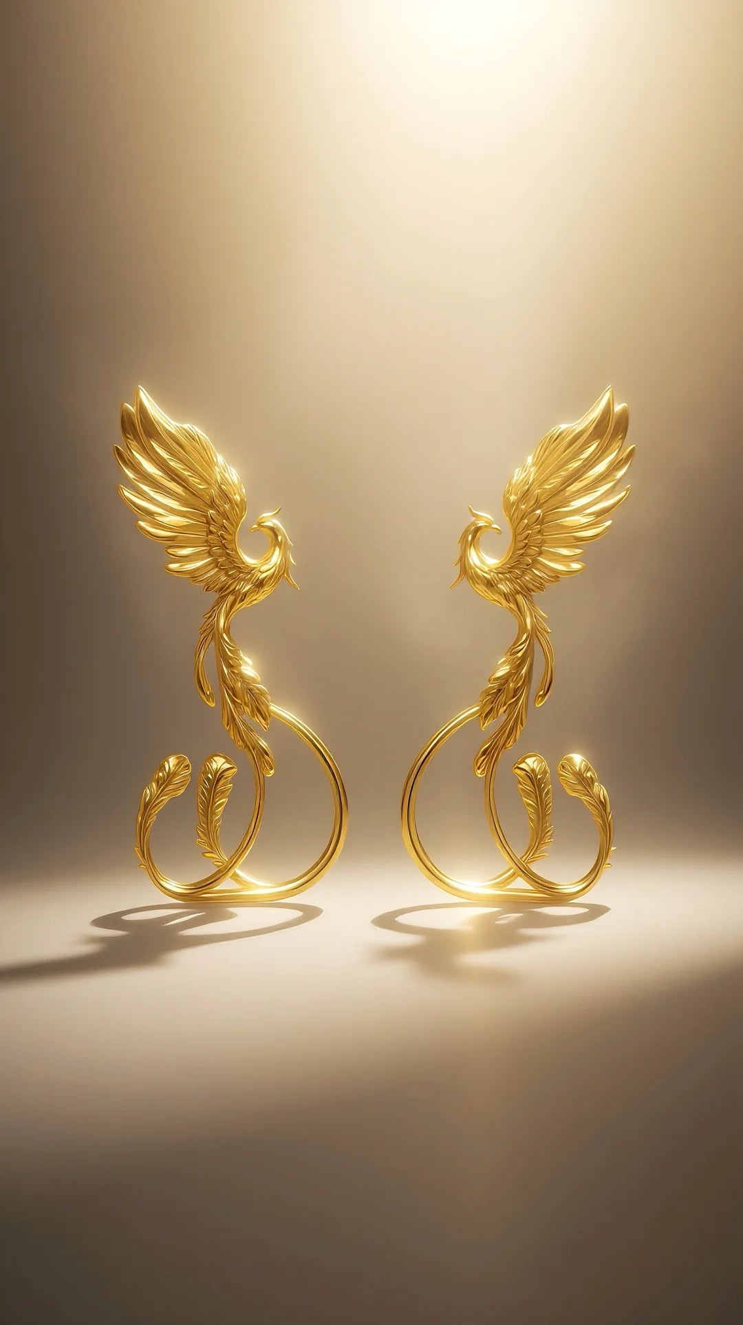 New Chinese Style Phoenix Earrings – Vintage Tang Dynasty Inspired Gold Drop Earrings