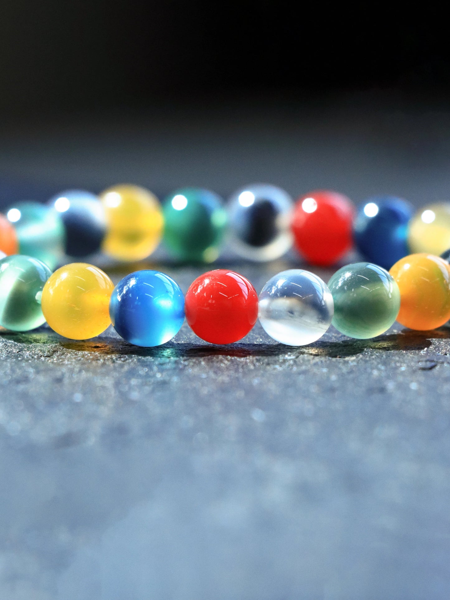 Natural Candy-Heart Agate Bracelet – Grounding, Joy & Aura Cleansing Crystal Jewelry