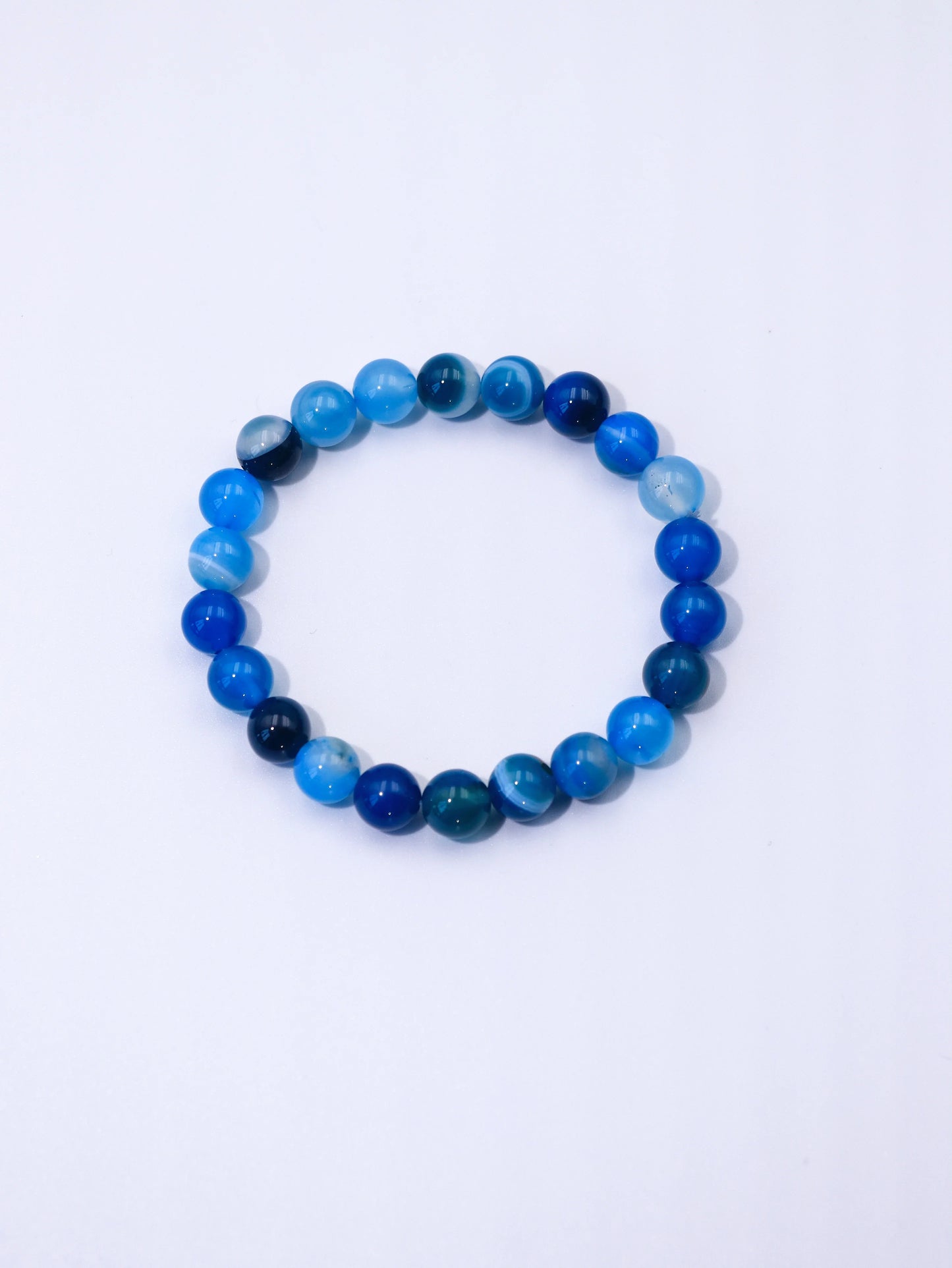 Blue Agate Crystal Bracelet – Enhance Communication & Soothe the Mind Naturally