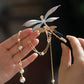 Dragonfly Long Tassel Spring Hair Clip – New Chinese Style Hanfu Hair Accessory